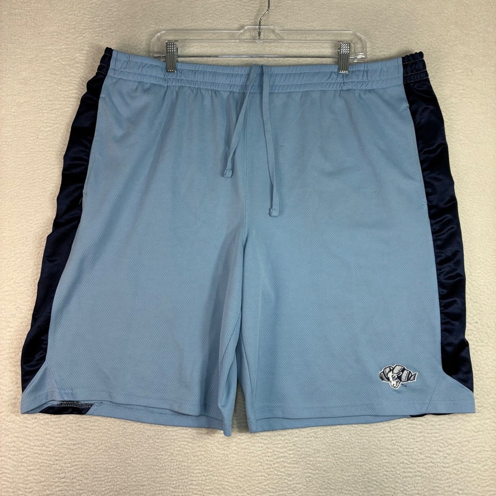 Y2K UNC Tarheels Baggy Basketball Shorts Men 2XL Blue Drawstring North Carolina
